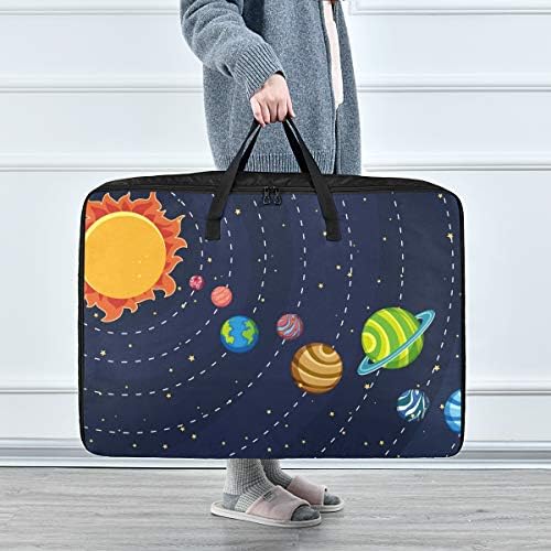 Saco de armazenamento de roupas N/ A Underbed para colcha - Grande Universo Planeta Estrelas