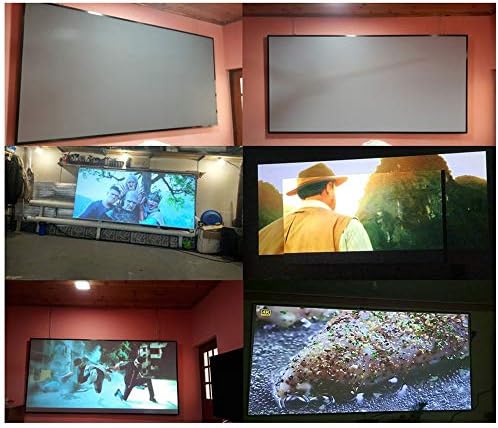 ZSEDP 4: 3 Projector portátil Screen Camada de metal resistente a luz Home Movie Screen Reflexivo Tela do projeto dobrável