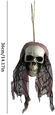 Garland de Icicle para o manto Halloween pendurado ornamento esqueleto de terror de terror adereços de decoração para