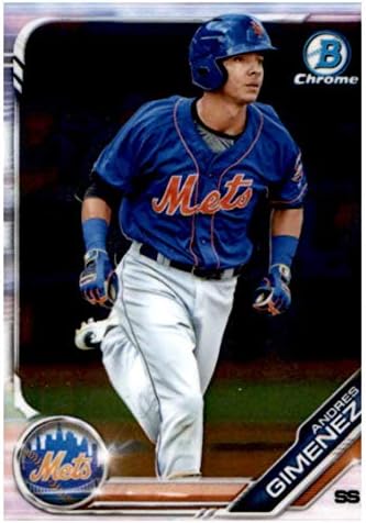 2019 Bowman Chrome Prospects BCP-77 ANDRES GIMENENEZ RC ROOKIE NEW YORK Mets Baseball Trading Card