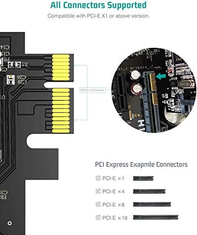 Tiergrade SuperSpeed ​​7 Portas PCI-E para USB 3.0 Card com Conector de Power de 15 pinos-Cartão de expansão PCI Express