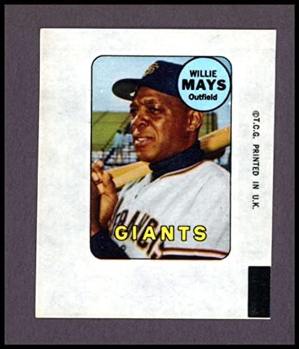 1969 Topps Willie Mays São Francisco Giants Ex/Mt Giants