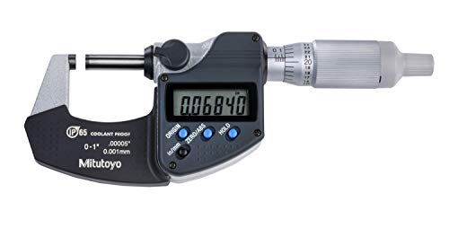 Mitutoyo 293-345-30 Micrômetro digimático, alcance: 1 -2 /25.4-50,8 mm, IP65 e 293-344-30 Micrômetro digimático, intervalo: