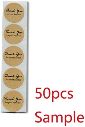NC 50 PCs Obrigado adesivo adesivo