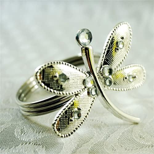 LDCHNH 24 peças hotel restaurante anéis decorativos enfeites de guardanapo anéis de guardanapo anéis de casamento anéis