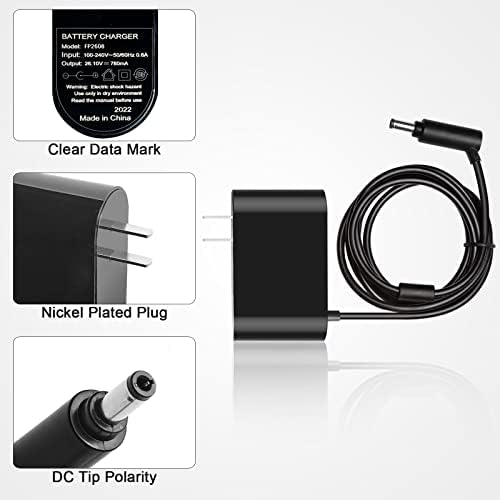 Carregador de substituição Qwenoer para Dyson V6 V7 V8 DC58 DC59 DC61 DC62 SV03 SV04 SV05 SV06 ADAPTADOR DE PODERAÇÃO DE PODERAÇÃO