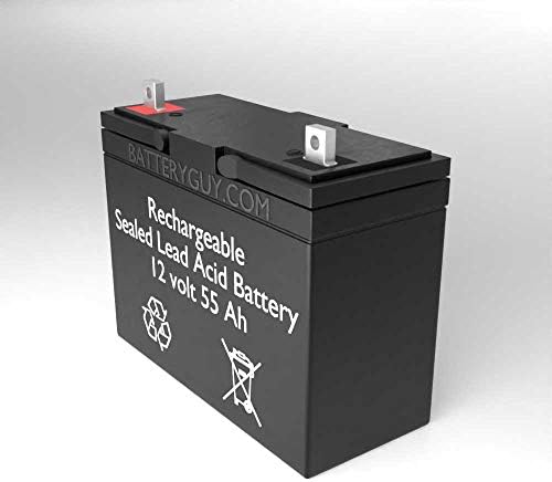 BatteryGuy Q6 Edge 2.0 Substituição 12V 55AH Batterias SLA Equivalente - Qtd de 2