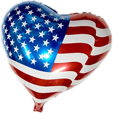Mllxon 4 de julho balões, balões de bandeira americana, balões patrióticos para o dia 4 de julho, suprimentos de decoração de