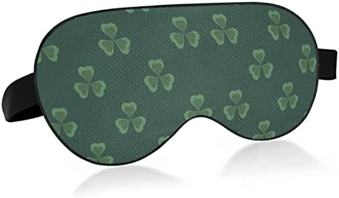 Máscara de olho do sono unissex Green-ST-Patrick Night Night Sleeping Mask