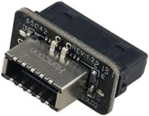 ZCZQC USB 3.0 Adaptador do painel frontal USB 3.0 19pin para o adaptador do painel frontal do tipo E 20 pinos