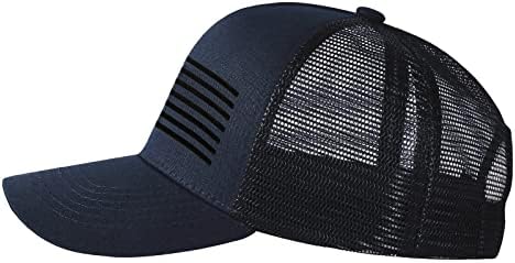Lycycse American Flag Trucker Hat Men USA Baseball Cap gráfico Snapback Hats For Women 3D Bordado Mens Patriótico dos
