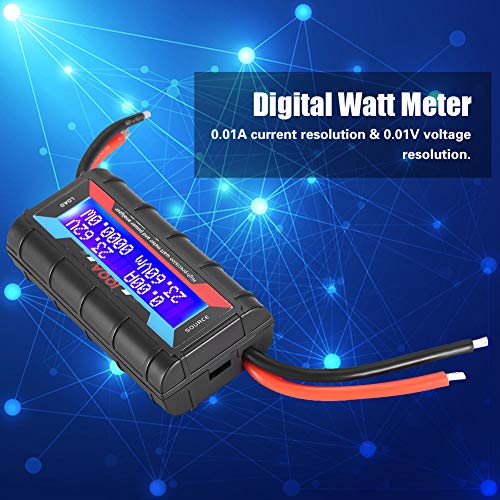 100a watt medidor, Digital LCD Backlight RC Battery AMP Analisador de energia do medidor Watt, alta precisão do medidor all-in-one