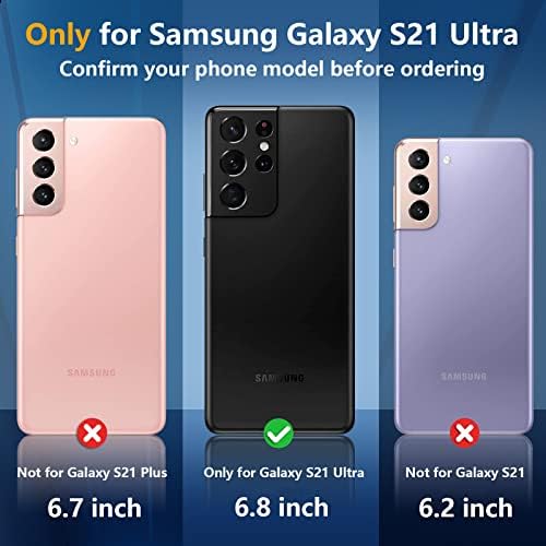 TEMDAN para Samsung Galaxy S21 Ultra Caso, [com protetor de tela embutido e protetor de câmera] [à prova d'água de corpo inteiro] [à