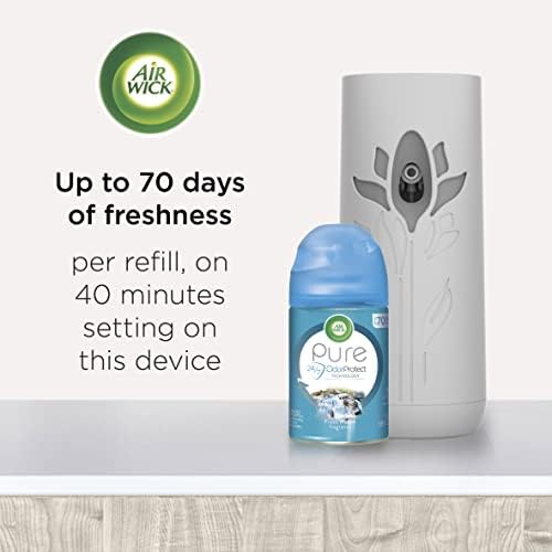 Air Wick Wick Refiliação automática de reflexão de ar, 2ct, canela de maçã, neutralização de odor, óleos essenciais