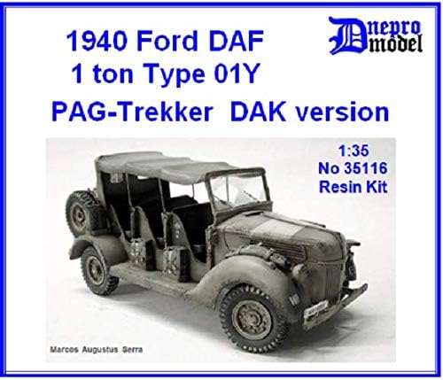 Modelo DNEPro - 1940 Ford daf 1,0 T Tipo 01y Pag -Trekker Dak Versão DM35116, 1/35 Scale Model Kit