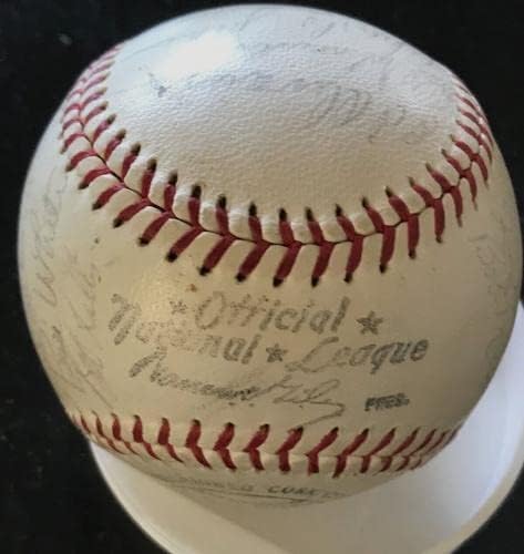 1961 A equipe do St. Louis Cardinals assinou beisebol por 26 anos, Musial, Gibson, Flood, Boyer - Bolalls autografados