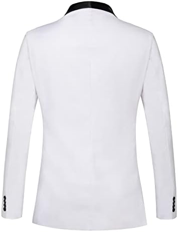Aifarld Blazer para homens Slim Fit Mens Blazer de um botão Solid Color Jacket Blazer Suit for Business Casual