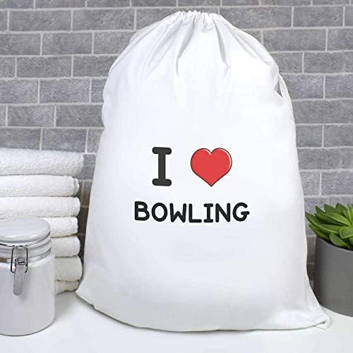 Azeeda 'I Love Bowling' Laundry/Lavagem/Bolsa de Armazenamento
