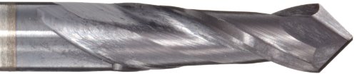 Melin Tool AMG-DP Micro Mill de perfuração de carboneto, acabamento em monocamada Altin, ângulo de ponto de 30 graus, 2 flautas, comprimento total de 1,5 , diâmetro de corte de 0,06, diâmetro de haste 0,125