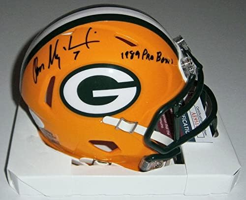 Packers Don Majkowski assinou mini capacete com 1989 Pro Bowl JSA CoA Autograf