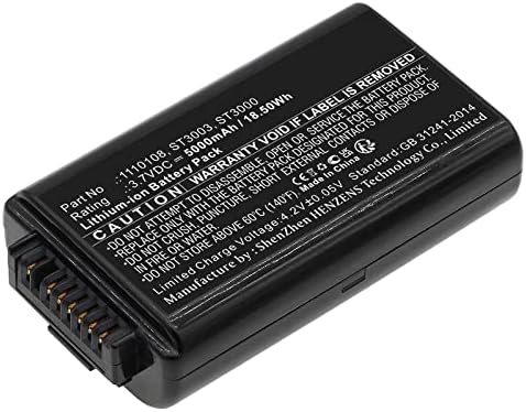 Scanner de código de barras Synergy Digital, compatível com o scanner de código de barras Psion 1110108, ultra alta capacidade, substituição da bateria de Psion HXT15-LI
