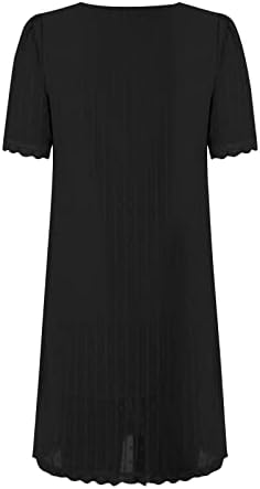 Vestido de ponto suíço de verão feminino moda sexy v pesco