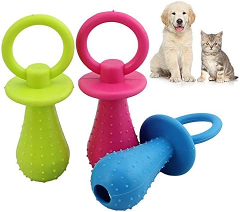 Itemap Rubber Roumber Small Bell Ring Molar Chew Toy para treinamento de gatos para cães de estimação e brincar