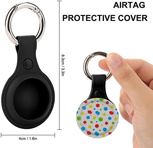 A tinta colorida respinga estojo de proteção compatível com o suporte do localizador anti-perdido com o anel-chave para a carteira de