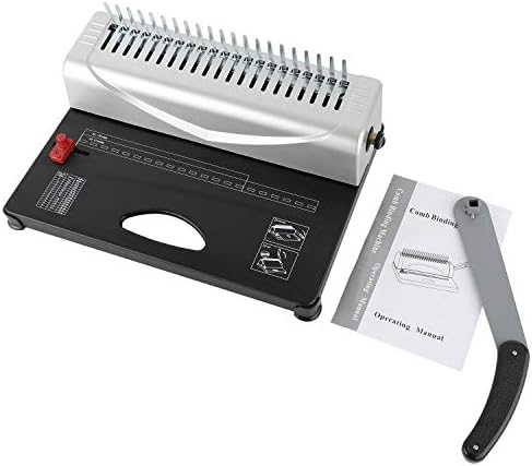 Máquina de encadernação de pente pesado 450 folha 21 orifício manual de papel manual punch finder com kit de partida de