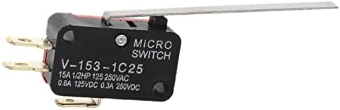 ESAAH V-153-1C25 27 x 16 x 10mm SPDT Micro limite interruptor 3 terminais momentâneos
