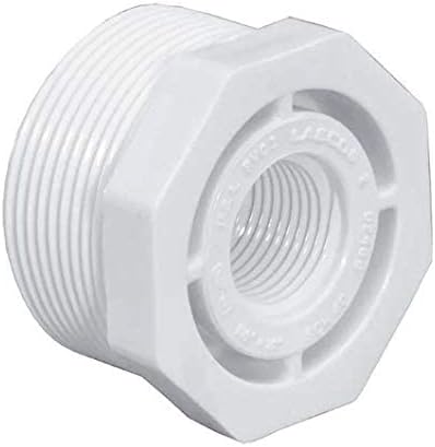 White SCH 40 Redutor de PVC - Frea de tubo de tubo de 3/4 de polegada mnpt x Bucha de Redução de Pvc Reducador de PVC Reduting