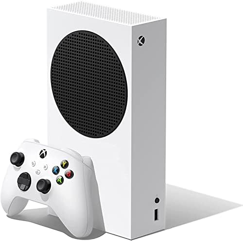 Microsoft Xbox Series S 512GB Game All-Digital Console, um controlador sem fio Xbox, resolução de jogos 1440p, reprodução de mídia em streaming 4K, som 3D, wifi, branco ~