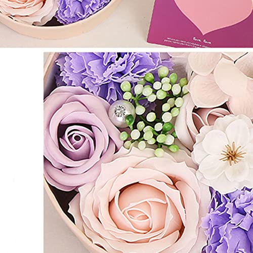 1pc sabonete roxo namorado arranjo perfumado dia de aniversário flor único em buquê Pétalas delicadas namoradas