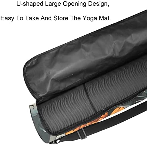 Ratgdn Yoga Mat Bag, Japão Koi Exercício ioga transportadora de tape