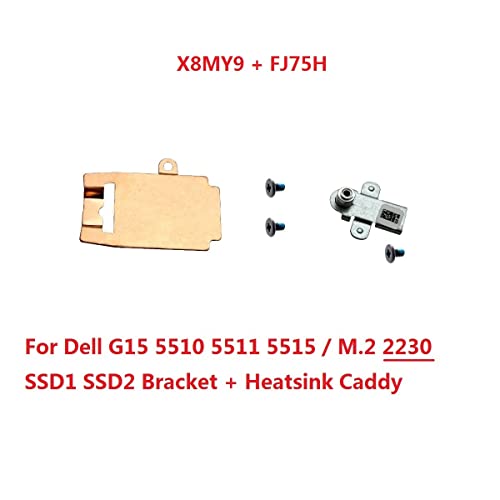 2º M.2 PCIE NVME 2230 SSD CAPA DE EMELAÇÃO DO SSD FJ75H 0FJ75H Suporte térmico do disco rígido e suporte do suporte
