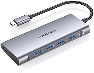 Hub USB C com 4 USB 3.0 e Tipo C Compatível 2023- MacBook Pro, novo Mac Air, New Surface, Chromebook, More, Driver