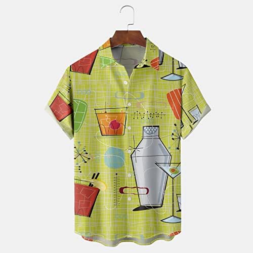 Camisas de vestido de verão BMISEGM Para homens, camisa de manga curta, estilo masculino, estilo de praia de verão relaxado casual lento pacote