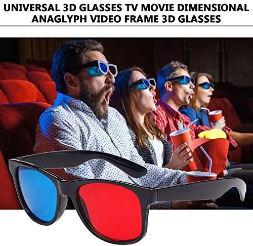 Lobonbo universal 3d óculos TV Dimensional ANAGLYPH Frame 3D Glasses DVD Game Glass Red e Blue Color