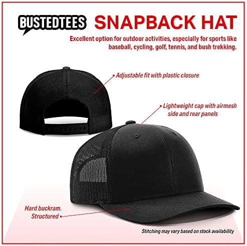 Bustedtees XRP Logo Back Mesh Hat for Casual Wear - Base de beisebol para homens Back de malha respirável Back Snapback Strap