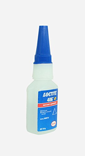 Genuine Henkel Loctite 406 Super Glue - Instant Adhesive - 20G - Ideal para uso em plástico e borracha - 15 pacote