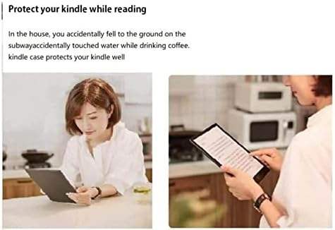 Caso para Kindle 10th Generation - Case de capa inteligente Slim & Light com Auto Sleep & Wake para Kindle E -Reader 6 Display, 10ª geração 2019 Lançamento/Nugget de ouro preto