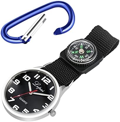 Relógio de bolso de quartzo ao ar livre de stap sport com bússola relógio de nylon strapiner bolsa de bolso de bolso de bolso presente