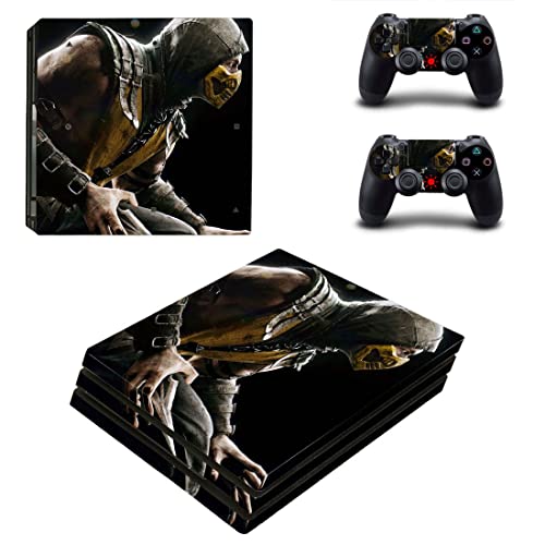 Jogo Mortal Best Ninja Kombat PS4 ou Ps5 Skin Skin para PlayStation 4 ou 5 Console e 2 controladores Decals Vinil V6139