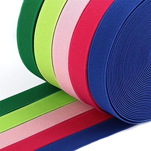 Bandas elásticas para faixas elásticas coloridas de peruca 10 metros/roll de borracha 2 cm de spandex costura de fita