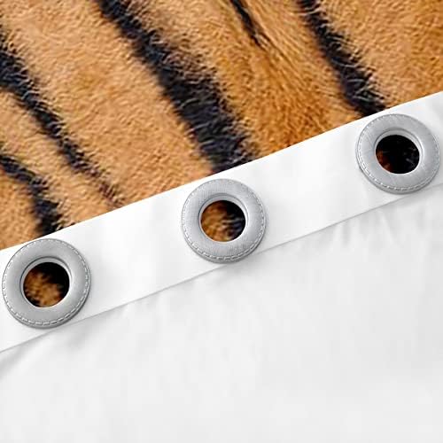 Cortinas de janela estampadas de tigre erosebridal para crianças meninos meninas meninas de luxo cortinas de pele de tigre