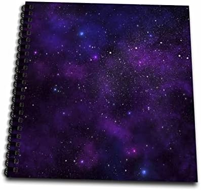 3drose roxo e azul estrela noturna céu abstrato - livros de desenho