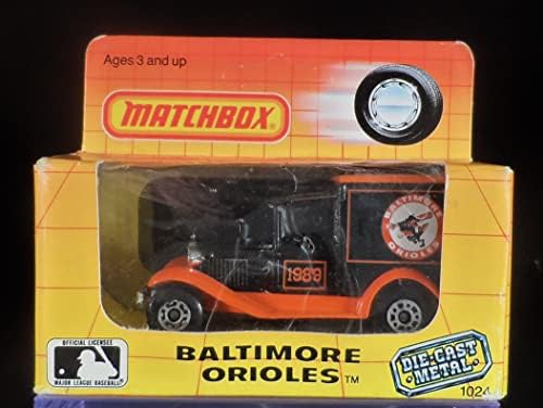 1989 Matchbox Orioles 1:64 caminhão de entrega antiga em escala