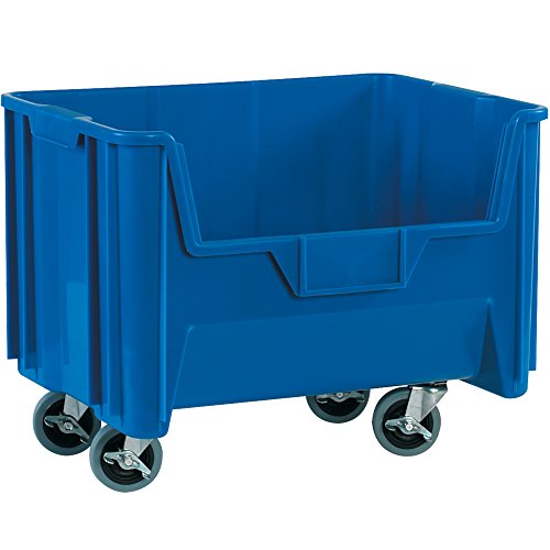 Top Pack Supply Mobile Giant Stackable Bins, 19 7/8 x 15 1/4 x 12 7/16 , azul