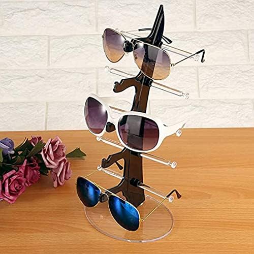 Óculos acrílicos porta -óculos suportes de óculos de sol de óculos de prateleira exibição exibir suporte para 5 pares de