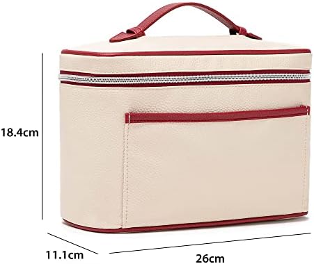 Saco de maquiagem U+U Bolsa de cosméticos de couro grande para homens para homens Bolsa de bolsa médio bolsa de higiene